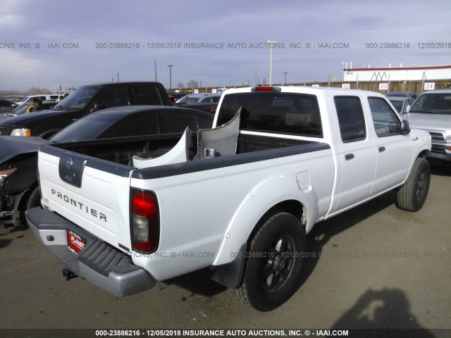 1N6MD29Y83C458833 - 2003 NISSAN FRONTIER CREW CAB SC WHITE photo 4