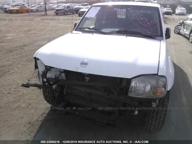 1N6MD29Y83C458833 - 2003 NISSAN FRONTIER CREW CAB SC WHITE photo 6