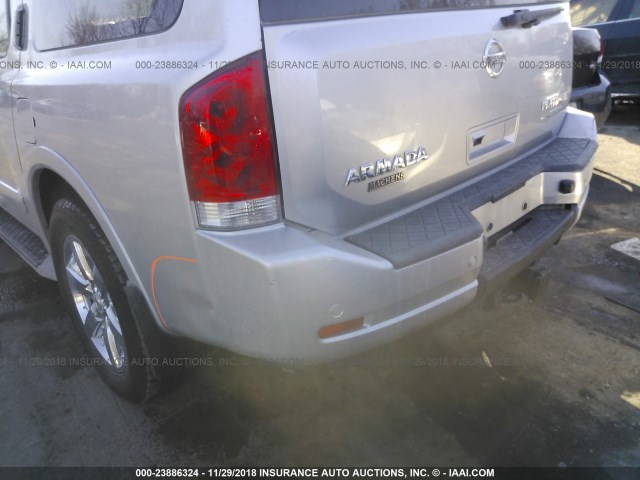 5N1BA0NE9AN619030 - 2010 NISSAN ARMADA PLATINUM SILVER photo 6