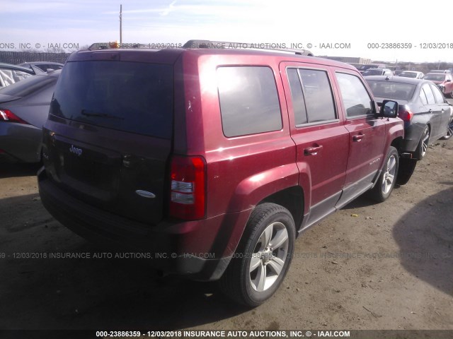 1C4NJRFB9GD687143 - 2016 JEEP PATRIOT LATITUDE PURPLE photo 4