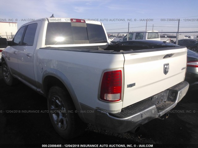 1C6RR7NT1ES176177 - 2014 RAM 1500 LARAMIE WHITE photo 3