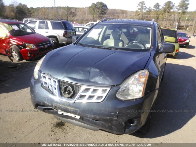 JN8AS5MT9DW018097 - 2013 NISSAN ROGUE S/SV BLUE photo 6