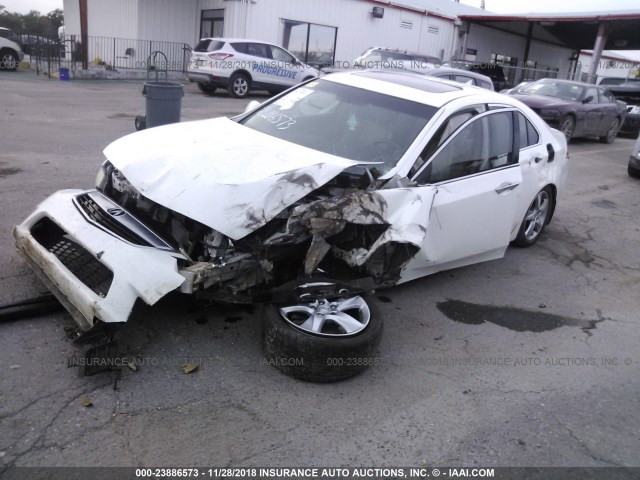 JH4CU2F62CC010250 - 2012 ACURA TSX TECH WHITE photo 2