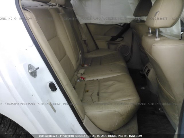 JH4CU2F62CC010250 - 2012 ACURA TSX TECH WHITE photo 8
