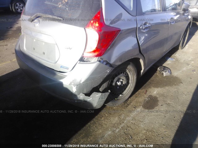 3N1CE2CP6FL381824 - 2015 NISSAN VERSA NOTE S/S PLUS/SV/SL/SR SILVER photo 6