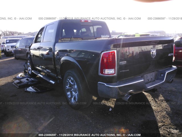 1C6RR7NT1FS738323 - 2015 RAM 1500 LARAMIE BLACK photo 3