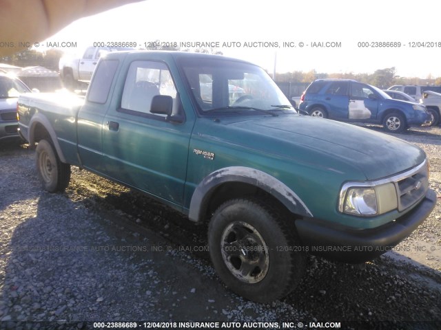 1FTCR15U8SPA19247 - 1995 FORD RANGER SUPER CAB TURQUOISE photo 1