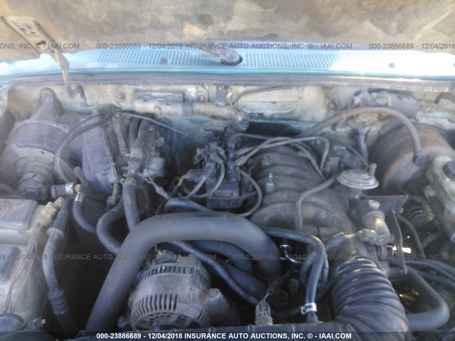 1FTCR15U8SPA19247 - 1995 FORD RANGER SUPER CAB TURQUOISE photo 10