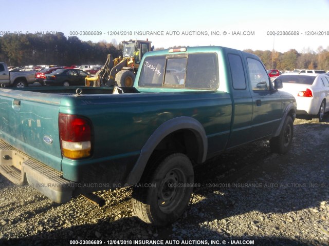 1FTCR15U8SPA19247 - 1995 FORD RANGER SUPER CAB TURQUOISE photo 4