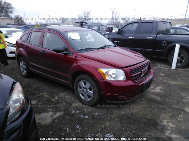 1B3HB28BX8D739333 - 2008 DODGE CALIBER RED photo 1