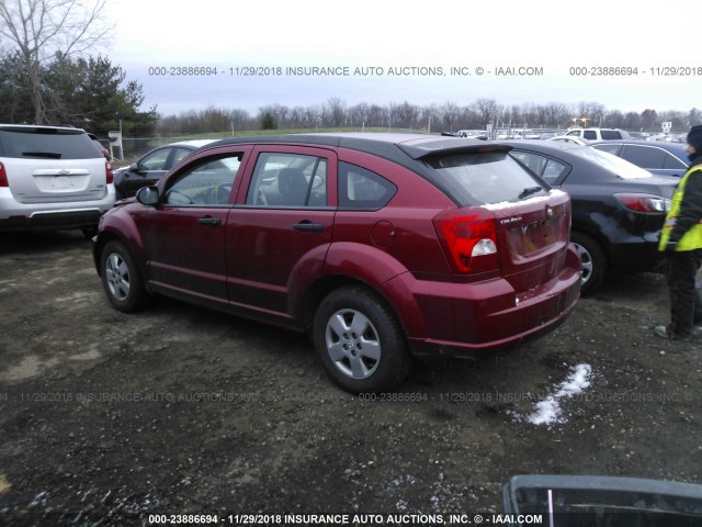 1B3HB28BX8D739333 - 2008 DODGE CALIBER RED photo 3