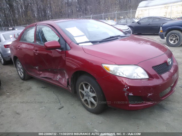 2T1BU4EE6AC520736 - 2010 TOYOTA COROLLA S/LE/XLE RED photo 1
