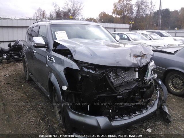 JN8AY2NF0H9304107 - 2017 NISSAN ARMADA PLATINUM GRAY photo 1