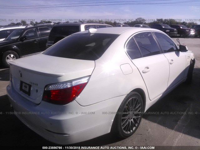 WBANV1C58AC388418 - 2010 BMW 528 XI WHITE photo 4