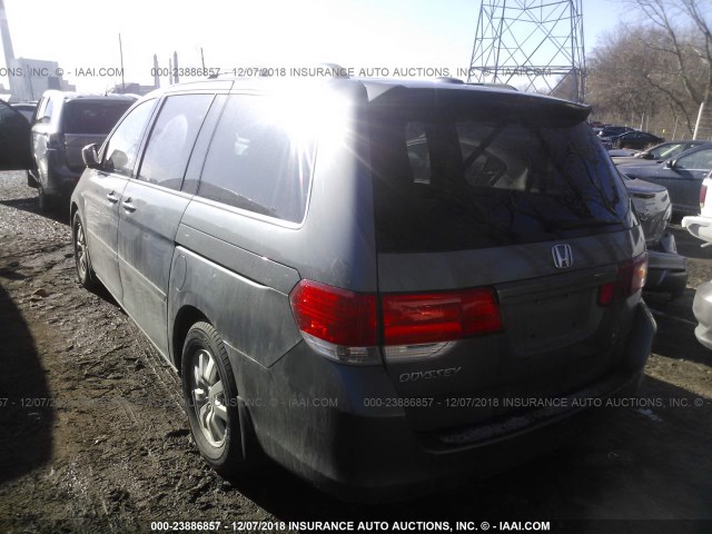 5FNRL38648B409768 - 2008 HONDA ODYSSEY EXL GRAY photo 3