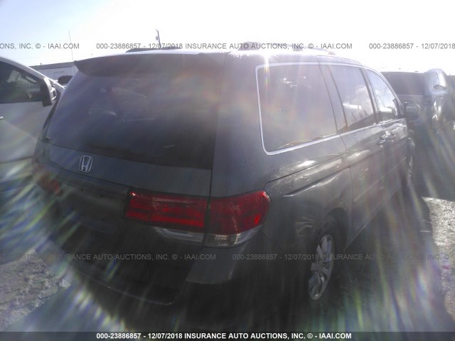 5FNRL38648B409768 - 2008 HONDA ODYSSEY EXL GRAY photo 4