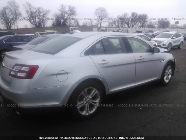 1FAHP2H87DG184506 - 2013 FORD TAURUS SEL SILVER photo 4