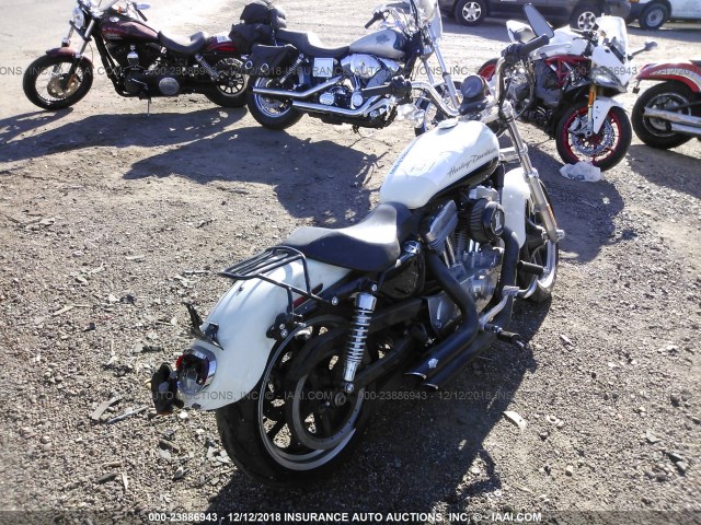 1HD4CR214DC410743 - 2013 HARLEY-DAVIDSON XL883 SUPERLOW WHITE photo 4