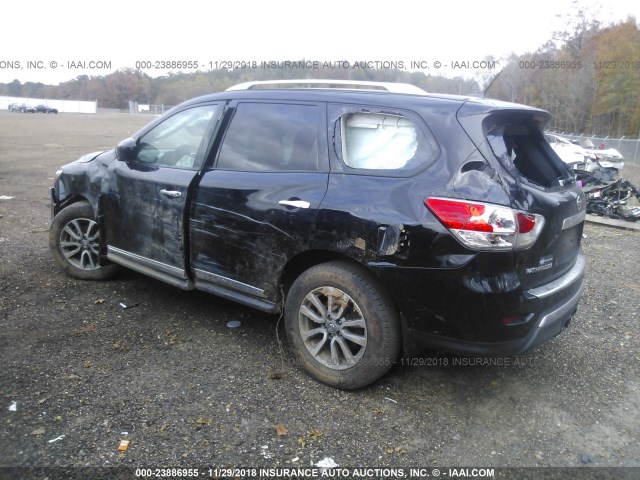 5N1AR2MN8EC724645 - 2014 NISSAN PATHFINDER S/SV/SL/PLATINUM BLACK photo 3