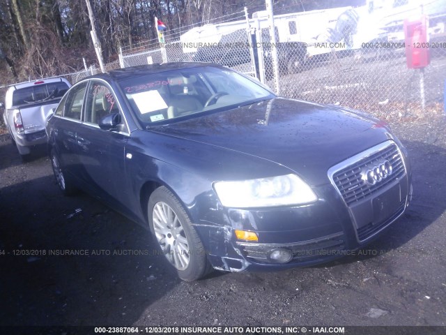 WAUDH74F56N135338 - 2006 AUDI A6 3.2 QUATTRO BLUE photo 1