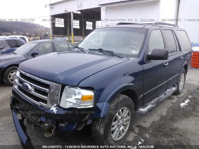 1FMJU1J51BEF37390 - 2011 FORD EXPEDITION XLT/KING RANCH BLUE photo 2