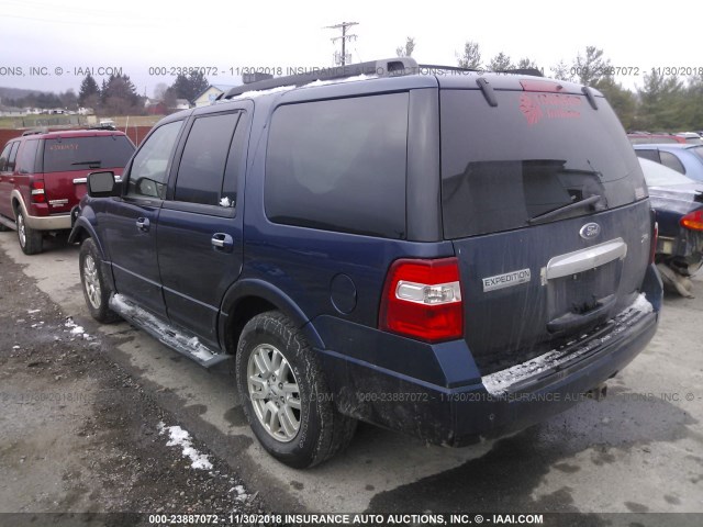 1FMJU1J51BEF37390 - 2011 FORD EXPEDITION XLT/KING RANCH BLUE photo 3