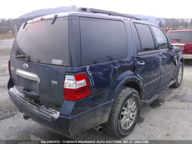 1FMJU1J51BEF37390 - 2011 FORD EXPEDITION XLT/KING RANCH BLUE photo 4