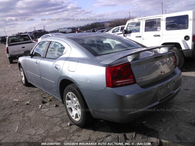 2B3KA43R87H621551 - 2007 DODGE CHARGER SE/SXT GRAY photo 3