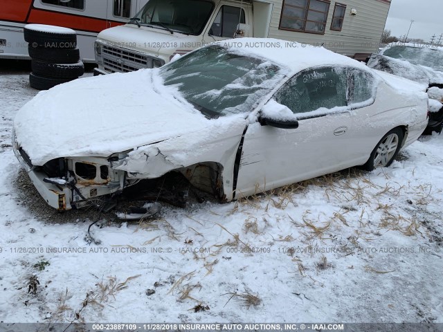 2G1WK151769328714 - 2006 CHEVROLET MONTE CARLO LT WHITE photo 2