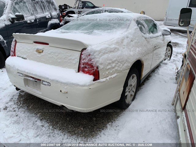 2G1WK151769328714 - 2006 CHEVROLET MONTE CARLO LT WHITE photo 4