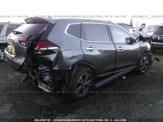 JN8AT2MT1HW144018 - 2017 NISSAN ROGUE S/SL/SV GRAY photo 4