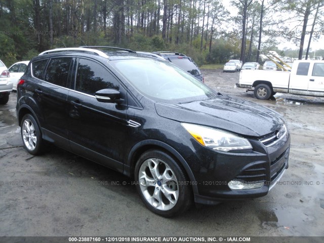 1FMCU0J96DUA77089 - 2013 FORD ESCAPE TITANIUM BLACK photo 1