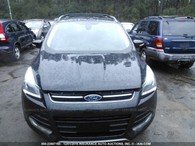 1FMCU0J96DUA77089 - 2013 FORD ESCAPE TITANIUM BLACK photo 6