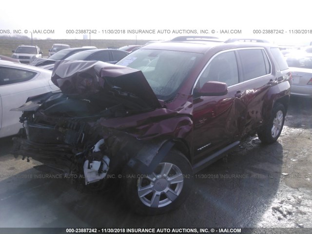 2CTFLTEC3B6308784 - 2011 GMC TERRAIN SLE MAROON photo 2