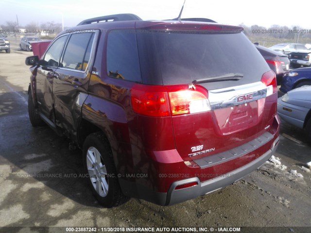 2CTFLTEC3B6308784 - 2011 GMC TERRAIN SLE MAROON photo 3