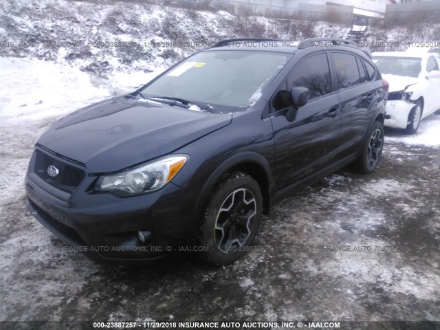 JF2GPAKC1E8231197 - 2014 SUBARU XV CROSSTREK 2.0 LIMITED BLACK photo 2