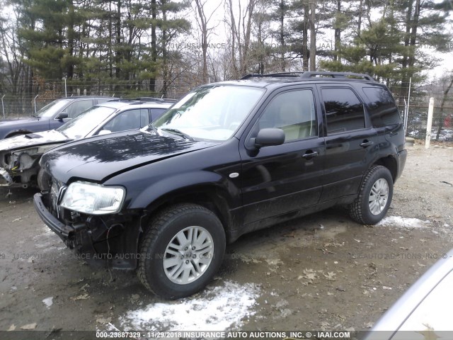 4M2YU91177KJ02746 - 2007 MERCURY MARINER LUXURY BLACK photo 2