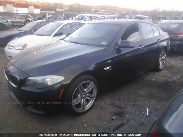 WBAFU7C51BC875259 - 2011 BMW 535 XI BLACK photo 2