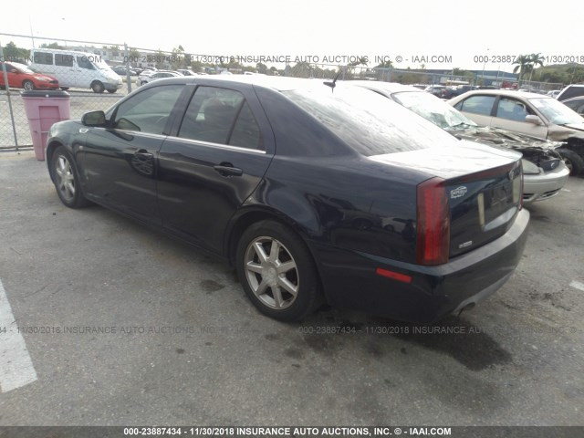 1G6DC67A060194938 - 2006 CADILLAC STS BLUE photo 3