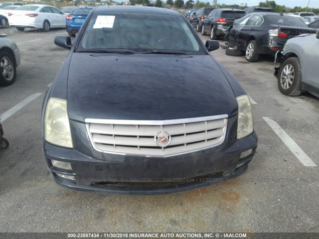 1G6DC67A060194938 - 2006 CADILLAC STS BLUE photo 6