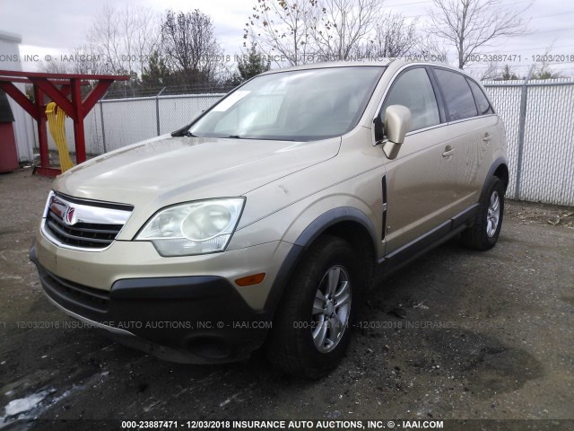 3GSCL33P08S502949 - 2008 SATURN VUE XE GOLD photo 2