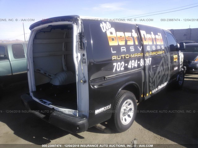 1GCSGAFX1C1198200 - 2012 CHEVROLET EXPRESS G1500  BLACK photo 4