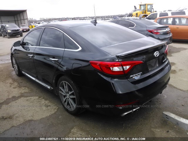 5NPE34AB7FH102721 - 2015 HYUNDAI SONATA SPORT/LIMITED BLACK photo 3