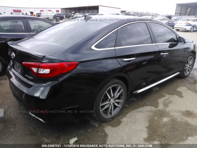 5NPE34AB7FH102721 - 2015 HYUNDAI SONATA SPORT/LIMITED BLACK photo 4