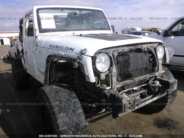 1C4BJWFG7DL513232 - 2013 JEEP WRANGLER UNLIMITE RUBICON WHITE photo 1