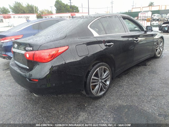 JN1CV7AP4HM640884 - 2017 INFINITI Q50 PREMIUM BLUE photo 4