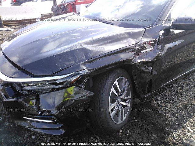 1HGCV3F44JA005970 - 2018 HONDA ACCORD HYBRID/EX BROWN photo 6