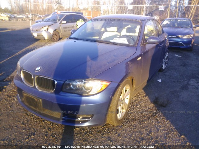 WBAUP93539VF45909 - 2009 BMW 128 I BLUE photo 2