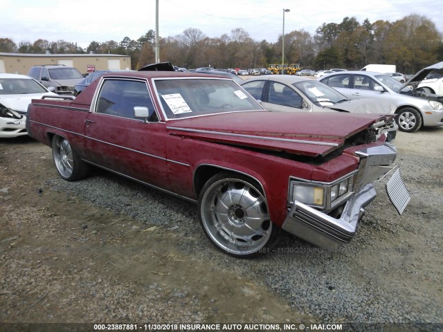 6D47S99102798 - 1979 CADILLAC CATERA SPORT RED photo 1