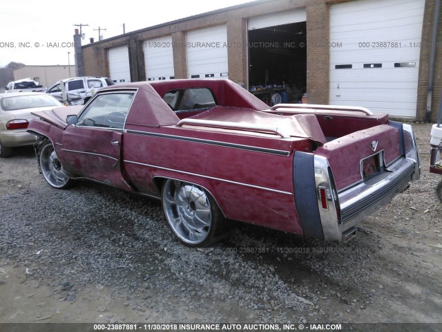 6D47S99102798 - 1979 CADILLAC CATERA SPORT RED photo 3